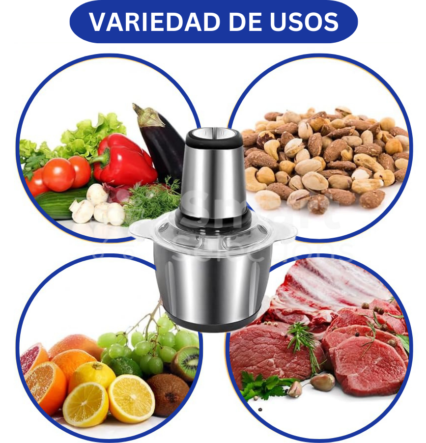 SUPER CHOPPER PLUS - Picadora de alimentos eléctrica ultra rápida