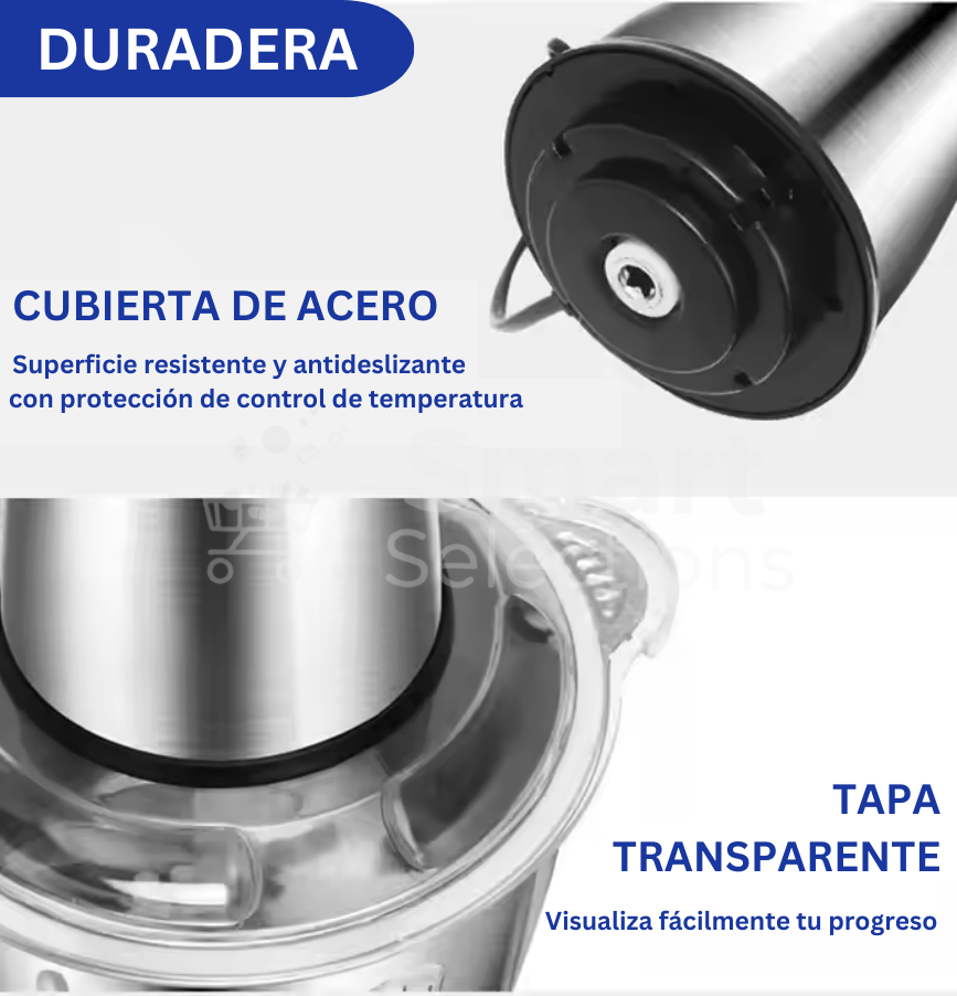SUPER CHOPPER PLUS - Picadora de alimentos eléctrica ultra rápida