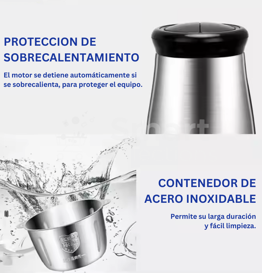 SUPER CHOPPER PLUS - Picadora de alimentos eléctrica ultra rápida