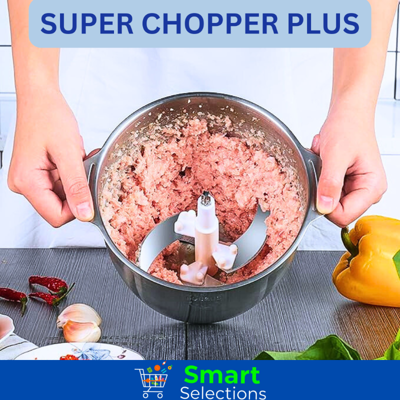 SUPER CHOPPER PLUS - Picadora de alimentos eléctrica ultra rápida