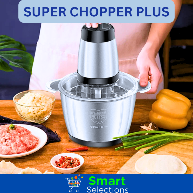SUPER CHOPPER PLUS - Picadora de alimentos eléctrica ultra rápida