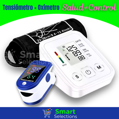 Pack SALUD+CONTROL con Tensiómetro y Oxímetro Digital